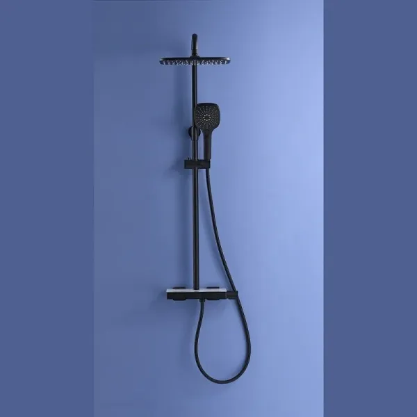 Душевая стойка Black&White Universe 5010ВUK чёрный матовый