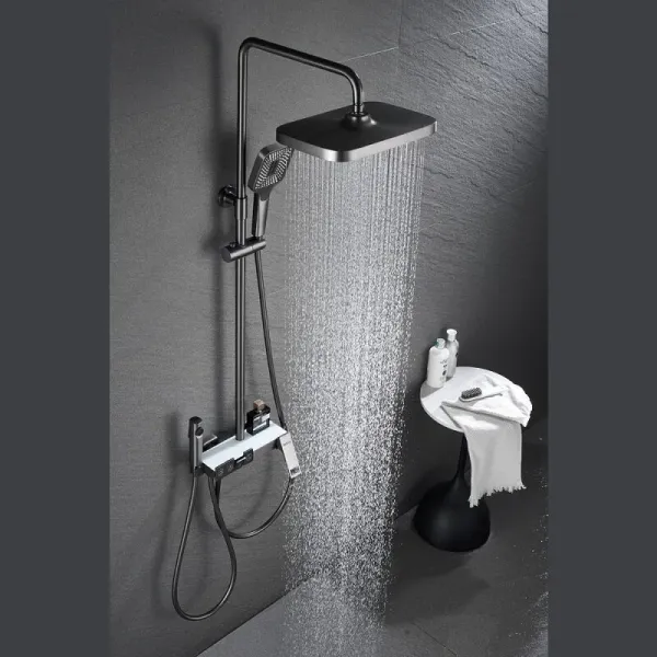 Душевая стойка Black&White Universe 5012MG оружейная сталь