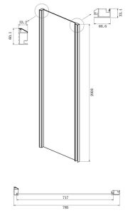 Душевой уголок Ambassador Intense 110021104IX-80IX 150x80см хром/прозрачное