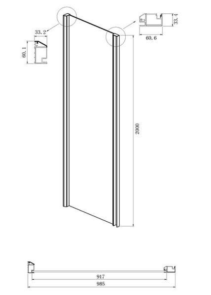 Душевой уголок Ambassador Intense 110021104IX-100IX 150x100см хром/прозрачное