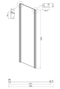 Душевой уголок Ambassador Intense 110021104IX-110IX 150x110см хром/прозрачное