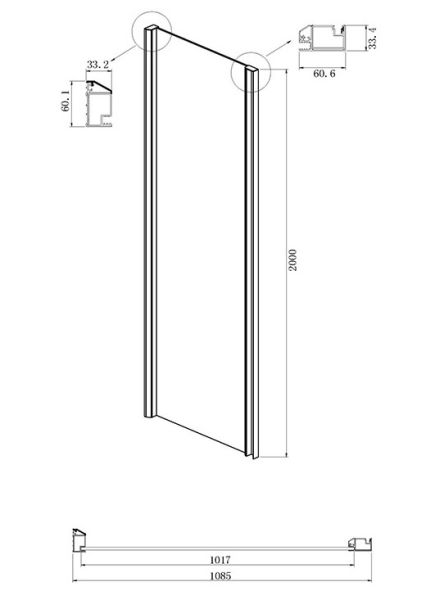 Душевой уголок Ambassador Intense 110021105IX-110IX 160x110см хром/прозрачное