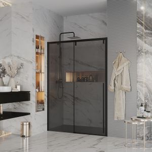 Душевая дверь Ambassador Intense 110022202IBB 130см чёрный/тонированное