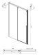 Душевой уголок Ambassador Intense 110022203IBB-90IBB 140x90см чёрный/тонированное