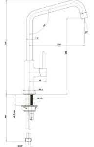 Смеситель для кухни Paini Ixa IXA1572SKM нержавеющая сталь