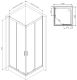 Душевой уголок Am.Pm Gem 90x90см чёрный матовый W90G-403-090BT
