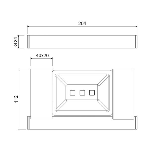 Полка Timo Luiro 18522/17 золото матовое