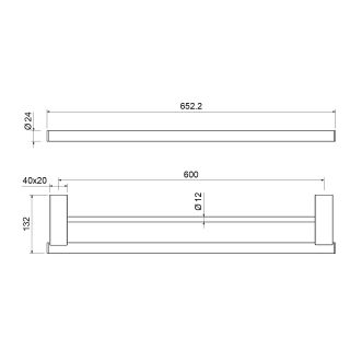 Полотенцедержатель Timo Luiro 18556/00 хром