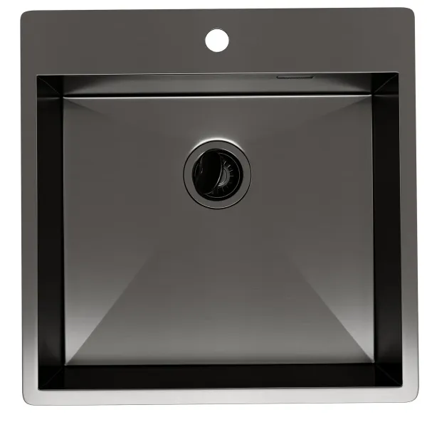 Мойка кухонная Reflexion Iseo 50-BL RX2250SS оружейная сталь