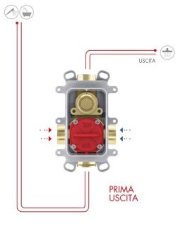 Скрытая часть смесителя для душа Carlo Frattini Fimasmartbox F3800