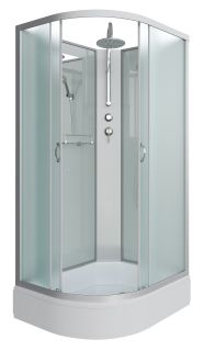 Душевая кабина Niagara NG-33984-14RBKT 90x80см серебро/матовое