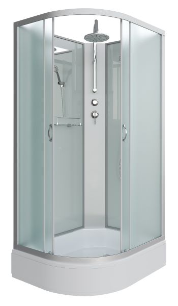 Душевая кабина Niagara NG-33984-14RBKT 90x80см серебро/матовое
