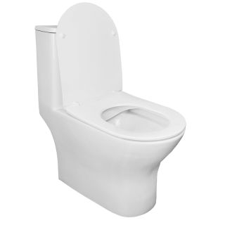 Унитаз-моноблок Azario Terni AZ-8618 безободковый белый