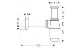 Сифон Hansgrohe 52053000 для раковины Сифон Hansgrohe 52053000 для раковины