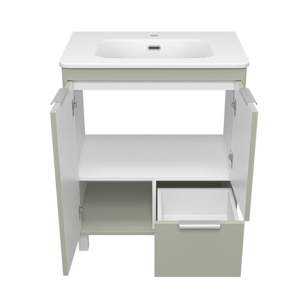 Напольная тумба под раковину Brevita Risacca Pistachio 70 УТ000026419 фисташковый