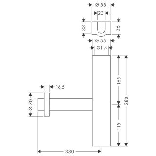 Сифон Hansgrohe Flowstar 52100000 для раковины Сифон Hansgrohe Flowstar 52100000 для раковины