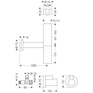 Сифон Hansgrohe Flowstar 52120000 для раковины