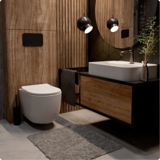 Смеситель для раковины AQUAme Asti AQM6410GM графит матовый