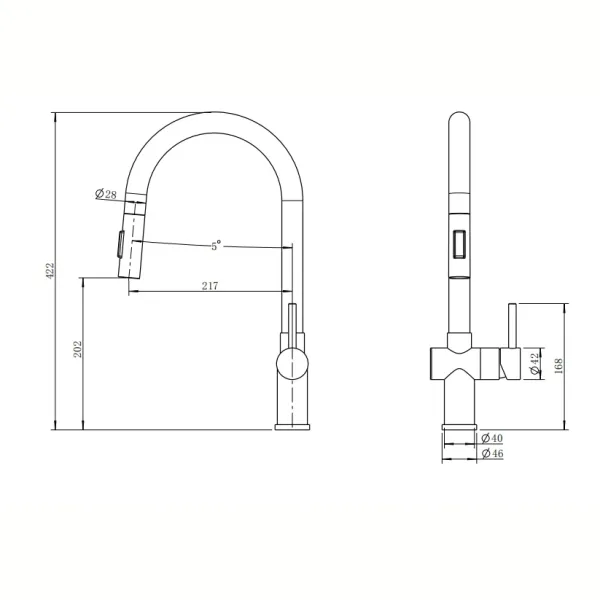 Смеситель для кухни Reflexion Lago RX9904GD брашированное золото