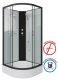 Душевая кабина Niagara NG-6703-14BK 80x80см чёрный/прозрачное