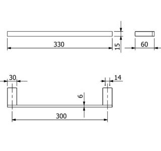Полотенцедержатель Kludi Vela C 3196253 30 см белый матовый