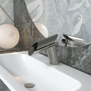 Смеситель для раковины Paini Morgana 73PW211 никель