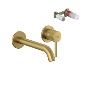 Смеситель для раковины Kludi BOZZ SET 38245N076S золото