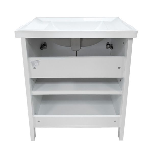 Comforty Тумба-умывальник "Тбилиси-70" белый глянец с раковиной Comforty XD-F70