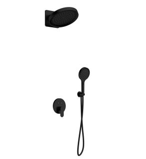 Душевой комплект AQUAme AQM8402MB чёрный матовый