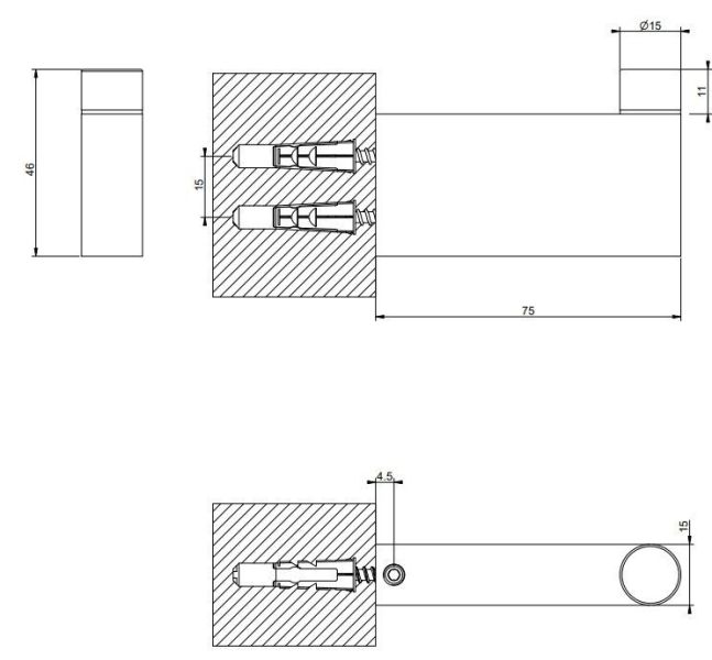 Крючок Gessi Origini 66523.727 брашированная латунь