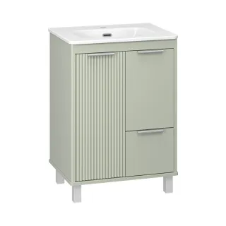 Напольная тумба под раковину Brevita Risacca Pistachio 60 УТ000026418 фисташковый