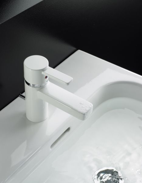 Смеситель для раковины Kludi Zenta XL белый/хром 382609175