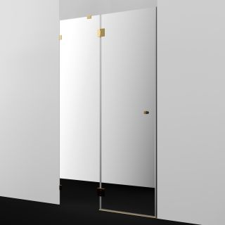 Душевая дверь WasserKRAFT Ems 76H05L-MR 120 см профиль золото стекло зеркальное