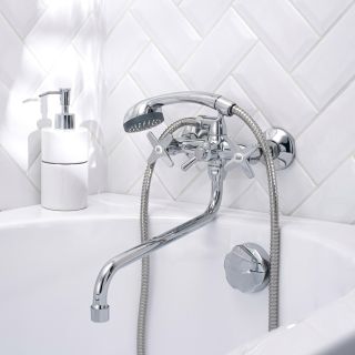 Смеситель для ванны с душем РМС SL72-143 хром Смеситель для ванны с душем РМС SL72-143 хром