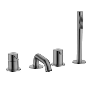 Смеситель на борт ванны AQUAme Siena AQM6219GM графит матовый