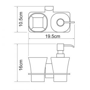 Wasserkraft Exter K-5289 Держатель стакана и дозатора