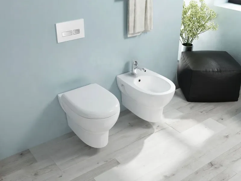 Подвесной унитаз Isvea Absolute 10AB02002SV безободковый крышка микролифт белый