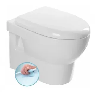 Подвесной унитаз Isvea Absolute 10AB02002SV безободковый крышка микролифт белый Подвесной унитаз Isvea Absolute 10AB02002SV безободковый крышка микролифт белый