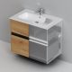Тумба с раковиной Am.Pm Sense M7B-FUX0802OF-WCC0802WG 80 см дерево