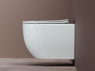 Подвесной унитаз Ceramica Nova Mia CN1805 безободковый белый Подвесной унитаз Ceramica Nova Mia CN1805 безободковый белый