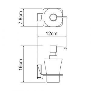 Wasserkraft Exter K-5299 Дозатор для жидкого мыла стеклянный 300 ml
