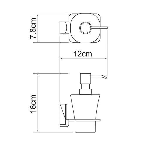 Wasserkraft Exter K-5299 Дозатор для жидкого мыла стеклянный 300 ml