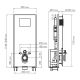 Система инсталляции для унитазов WasserKRAFT Glan 66TLT.010.ME.BL.MB02 с кнопкой смыва