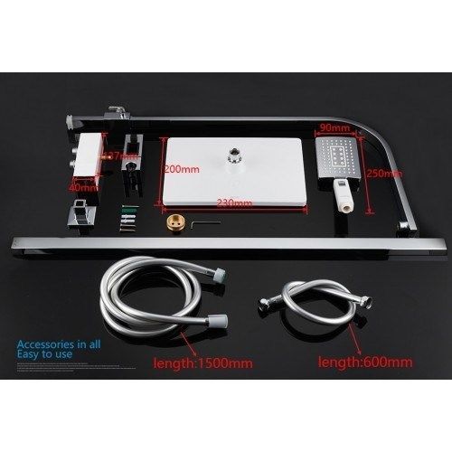 Душевая стойка Gappo G2408-8 белый/хром Душевая стойка Gappo G2408-8 белый/хром