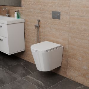 Унитаз подвесной D&K Venice DT1026516 безободковый смыв торнадо белый