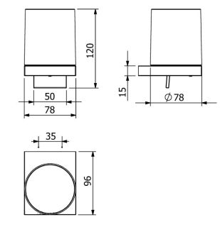 Дозатор Kludi Vela C 31976N5 150 мл брашированный никель