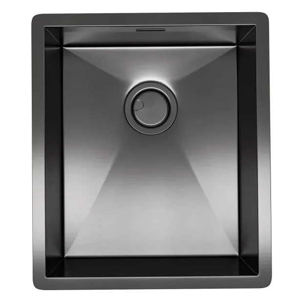 Мойка кухонная Reflexion Como 38-BL  RX2038BL оружейная сталь