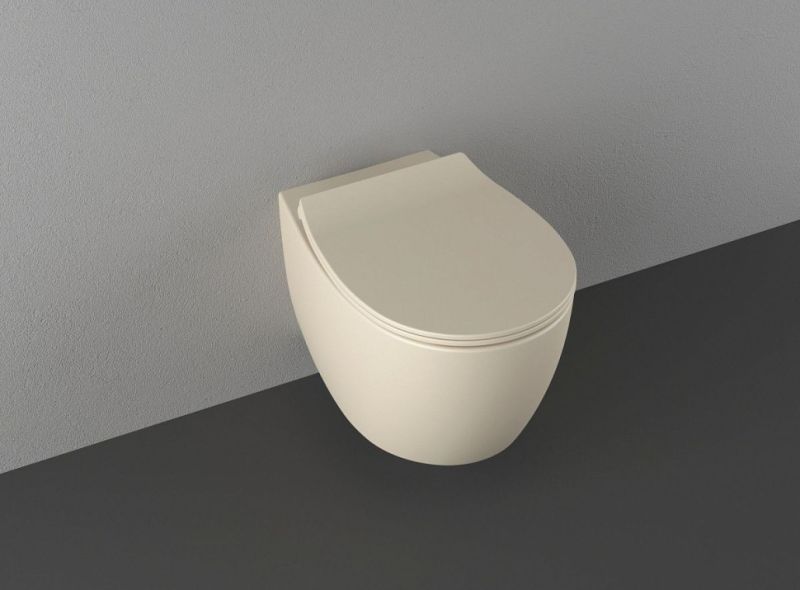 Подвесной унитаз Isvea Sentimenti Neo 10AR02010SV-2K безободковый крышка микролифт слоновая кость