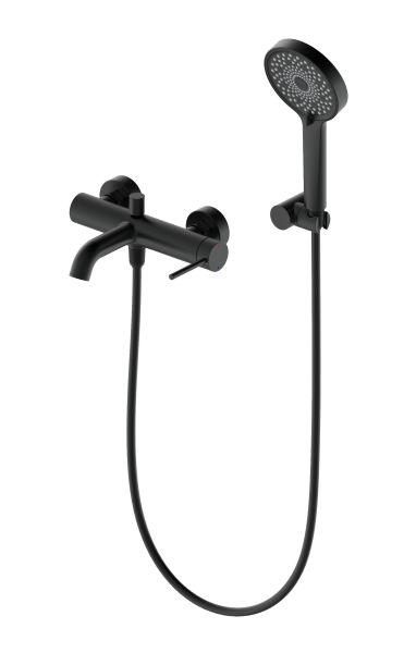 Смеситель для ванны с душем Wonzon & Woghand Stick WW-88639017-MB чёрный матовый