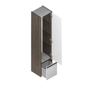 Пенал подвесной Kerama Marazzi Modula MOD.165\AR 35 см арабика/белый